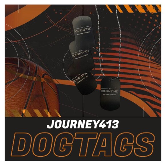 NEW!! - JOURNEY413 - DOGTAG BLK - ALUMINUM 18- 30 INCHES - CUSTOM BACK AVAIL $15 - Picture 3 of 10